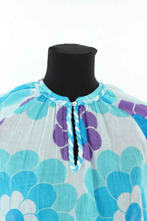 Blouse Antik Batik  Bleu