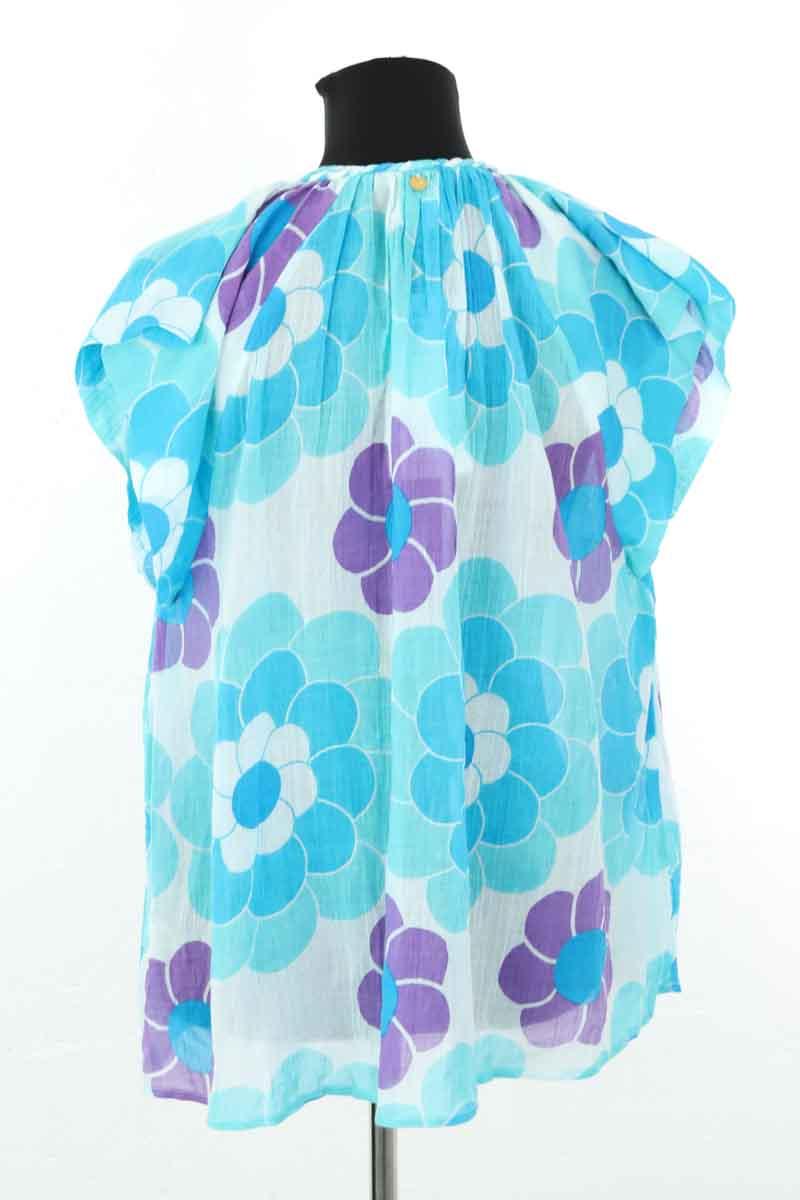 Blouse Antik Batik  Bleu