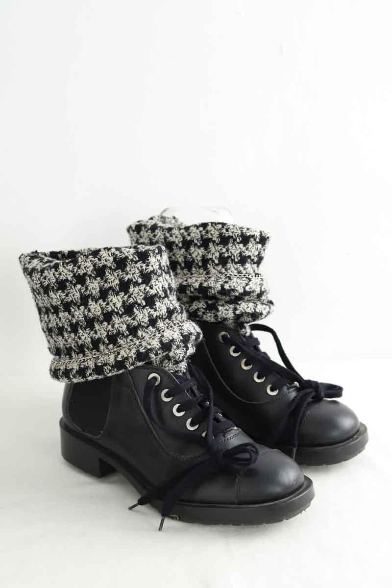 Boots Chanel  Noir