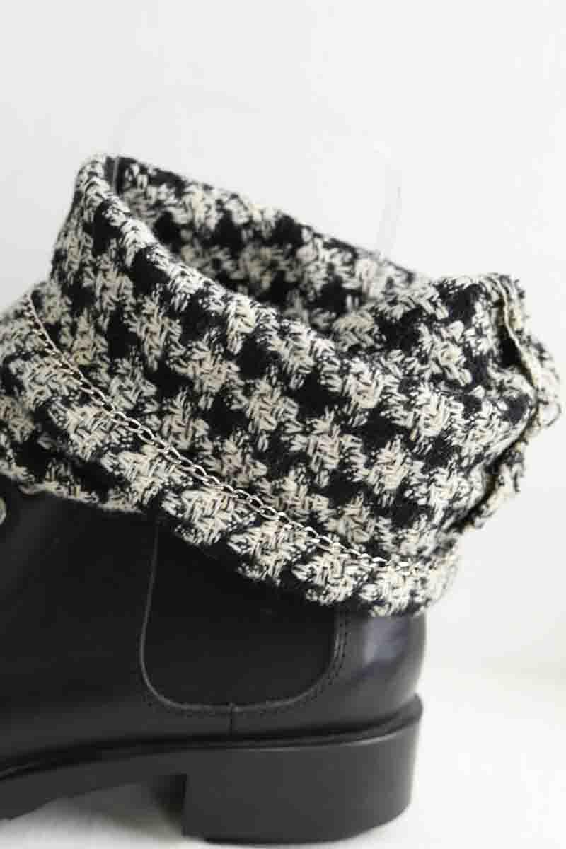Boots Chanel  Noir