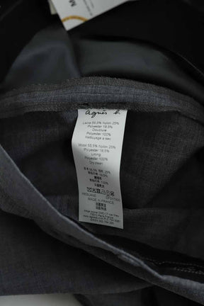Pantalon droit Agnès B.  Gris