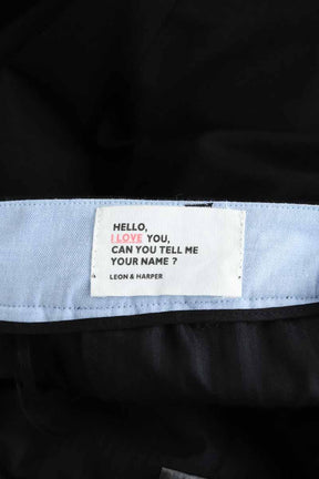 Pantalon droit Leon & Harper  Noir