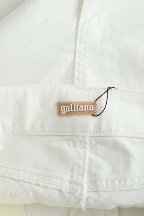 Jupe Galliano  Blanc