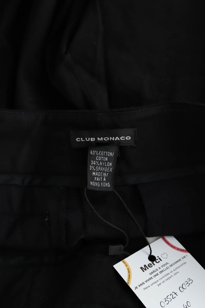 Pantalon droit Club Monaco  Noir