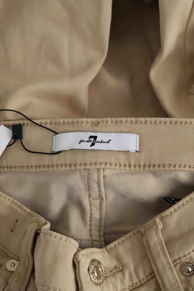 Pantalon droit 7 For All Mankind  Beige