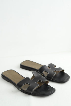 Sandales Hermès  Noir