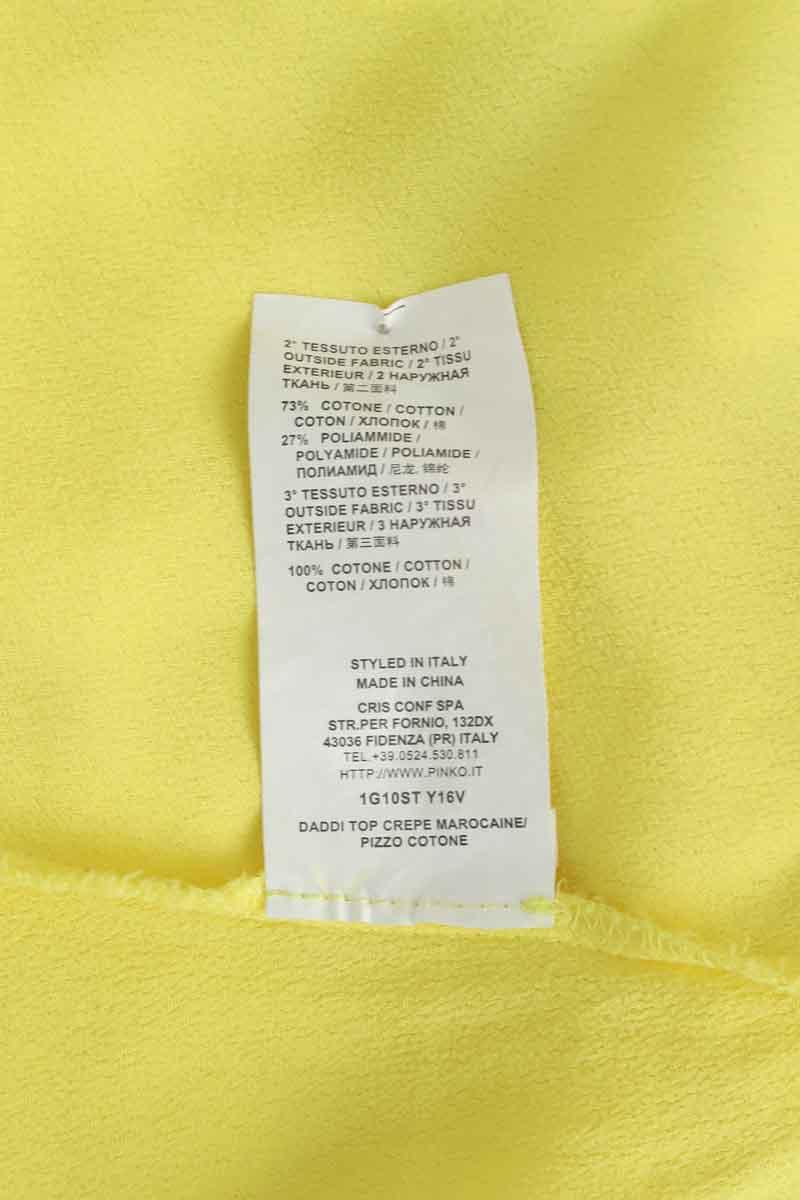 Top sans manche Pinko  Jaune
