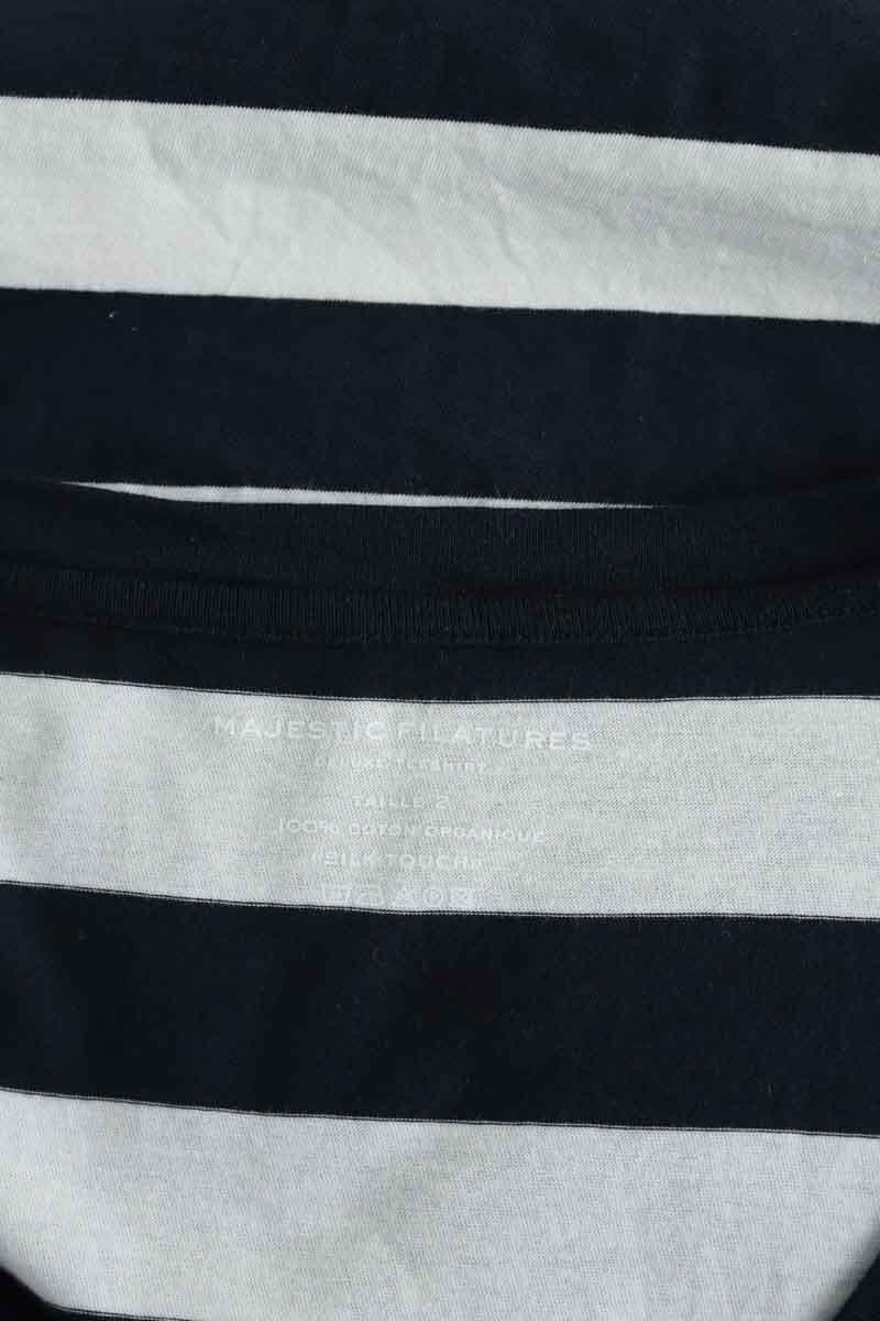 T-shirt Majestic Filatures  Marine