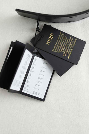 Ceinture en cuir Maje  Noir