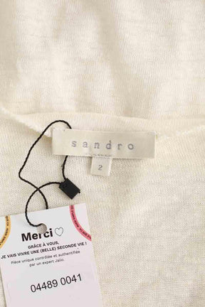Top sans manche Sandro  Ecru