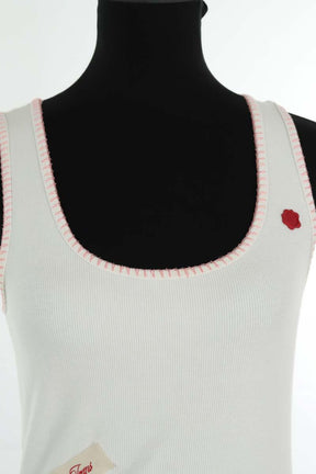 Top sans manche Moschino  Ecru
