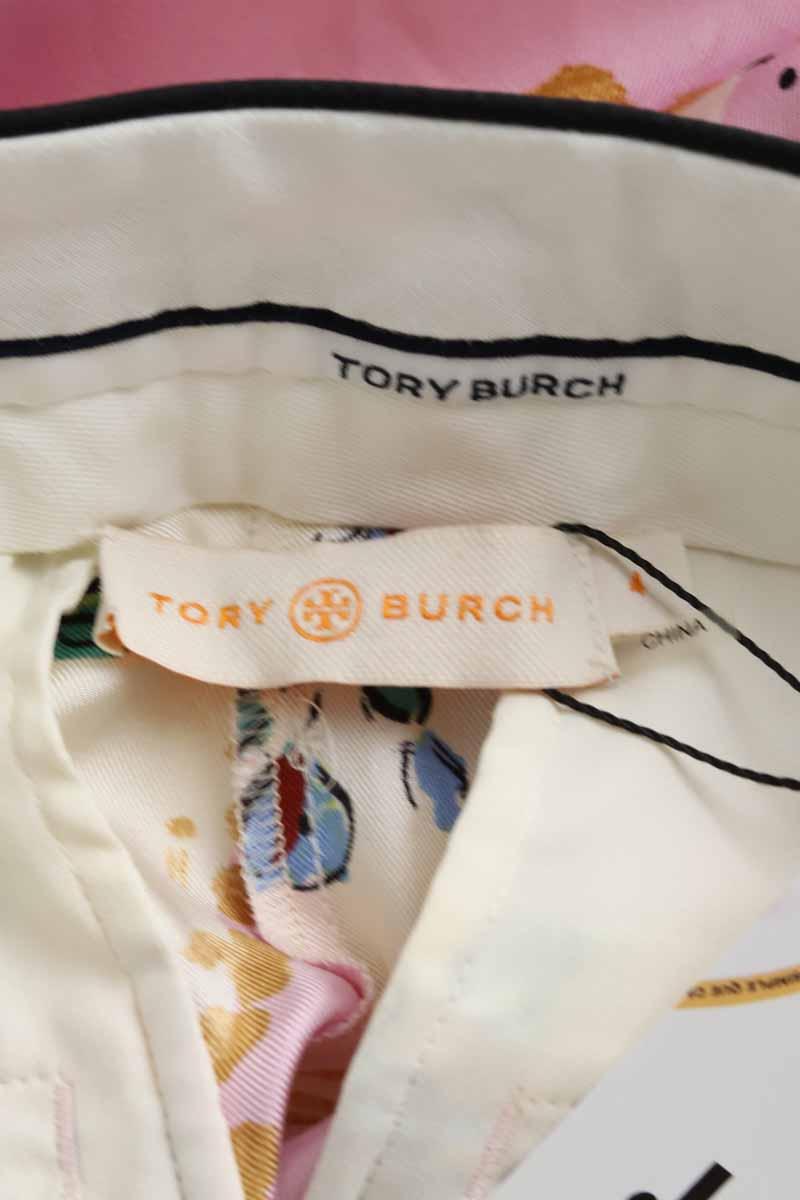Pantalon droit Tory Burch  Rose