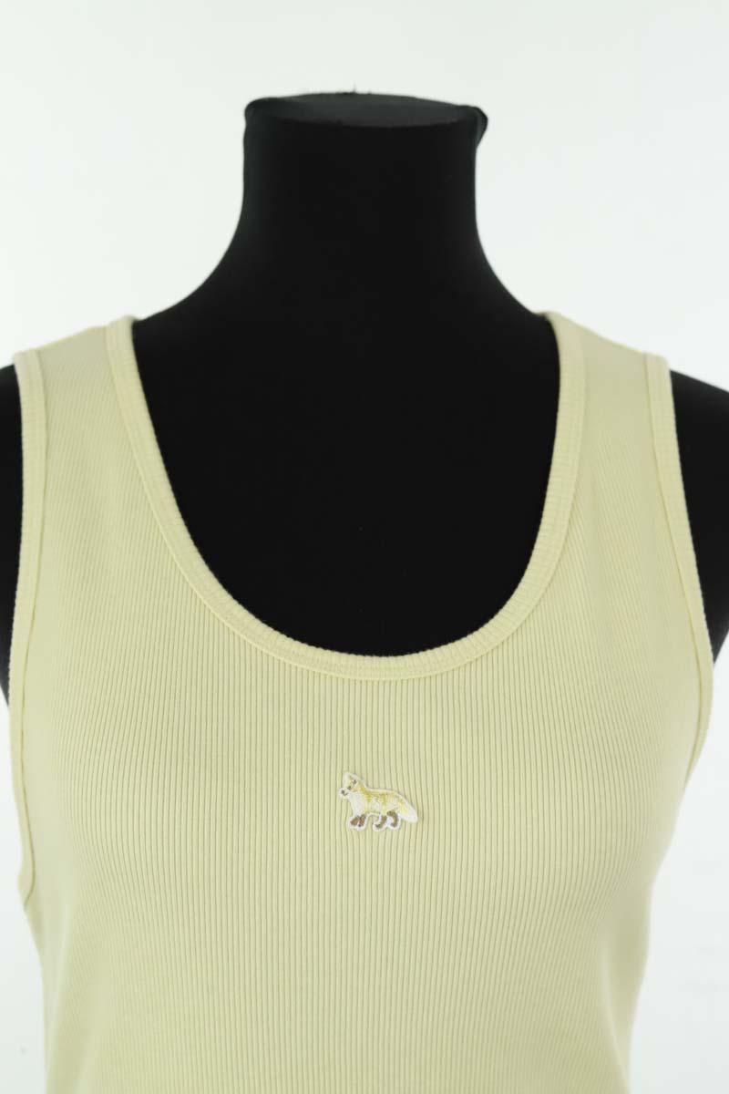 Top sans manche Kitsuné  Jaune