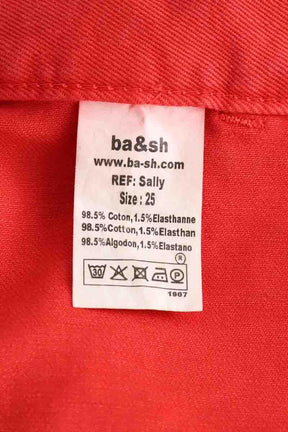 Pantalon slim Bash  Rouge
