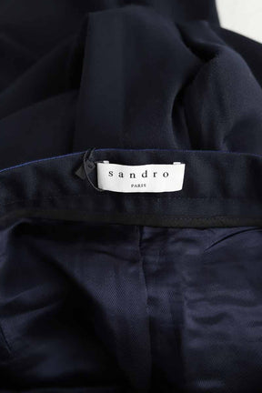 Pantalon droit Sandro  Marine