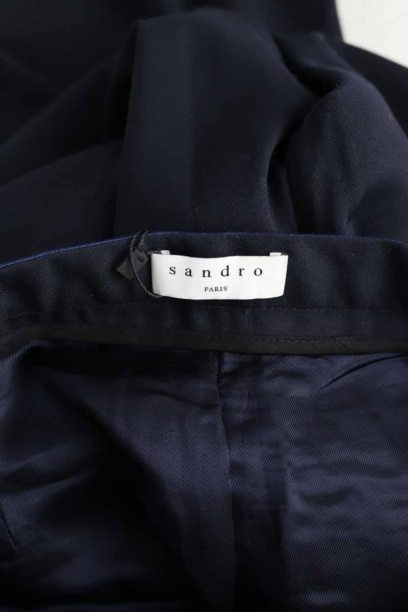 Pantalon droit Sandro  Marine