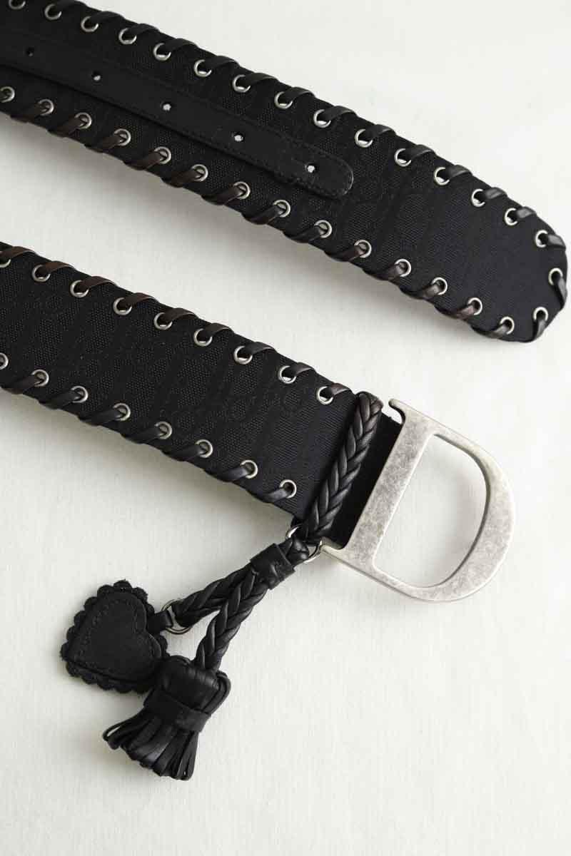 Ceinture en tissu Dior  Noir