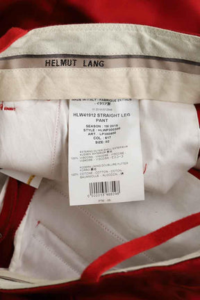 Pantalon Helmut Lang  Rouge