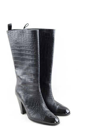 Boots Chanel  Noir