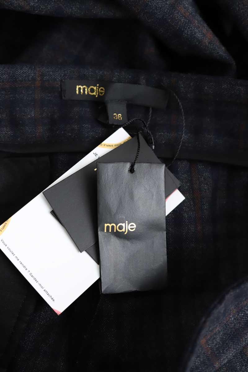 Pantalon droit Maje  Gris