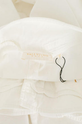 Pantalon droit Valentino  Blanc