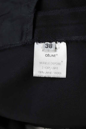 Pantalon droit Celine  Noir