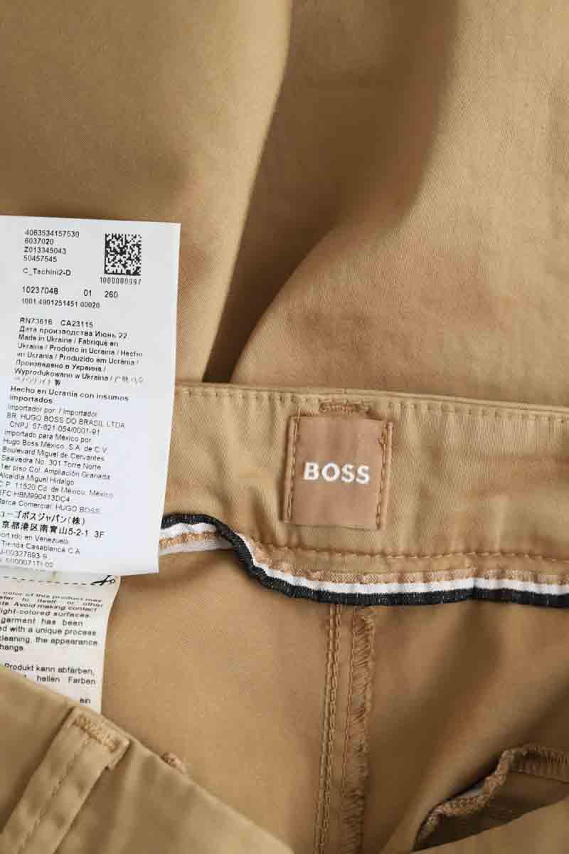Pantalon droit Boss  Beige