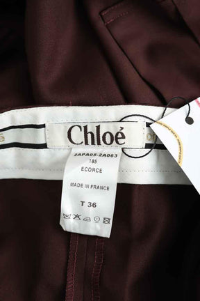 Pantalon droit Chloé  Bordeaux