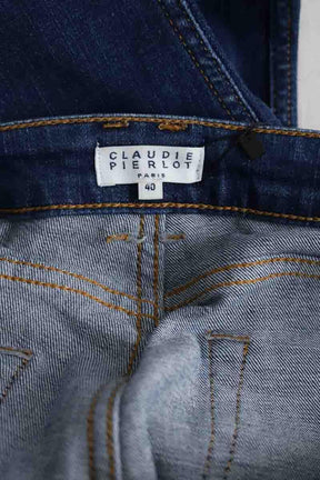 Jean droit Claudie Pierlot  Bleu