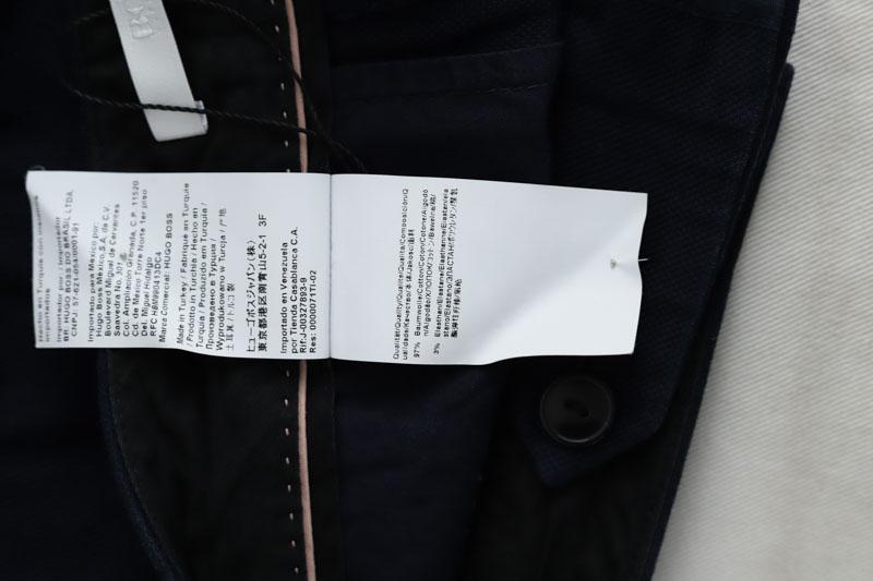 Pantalon droit Boss  Bleu