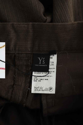 Pantalon droit Yohji Yamamoto  Marron