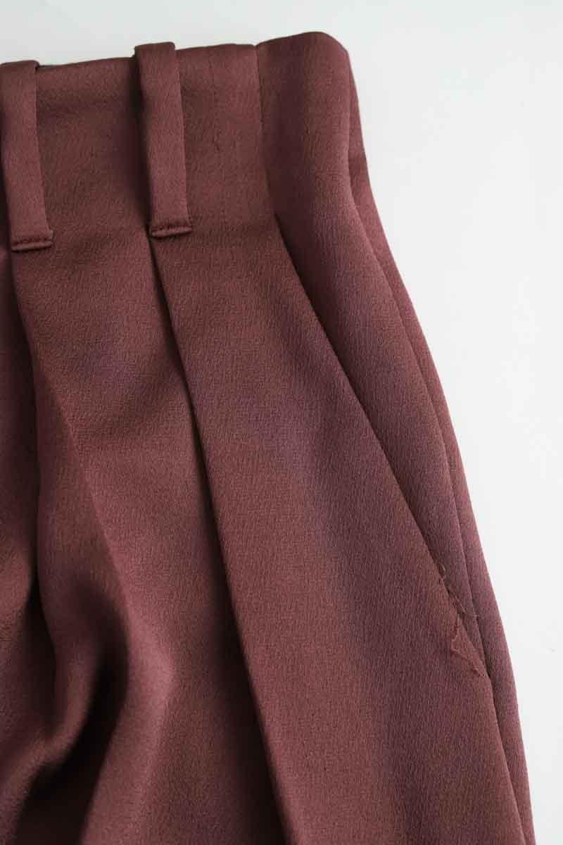 Pantalon large Laurence Bras  Marron