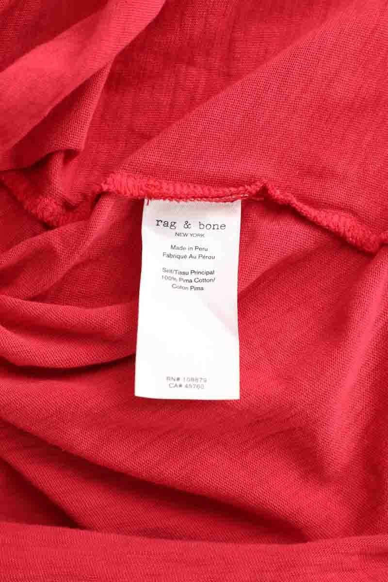 T-shirt Rag & Bone  Rouge
