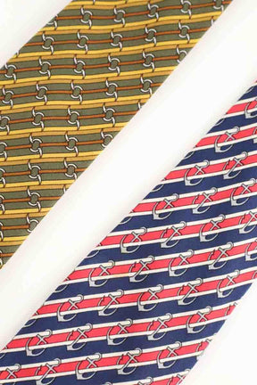 Lot de Cravates Hermès  Multicolore