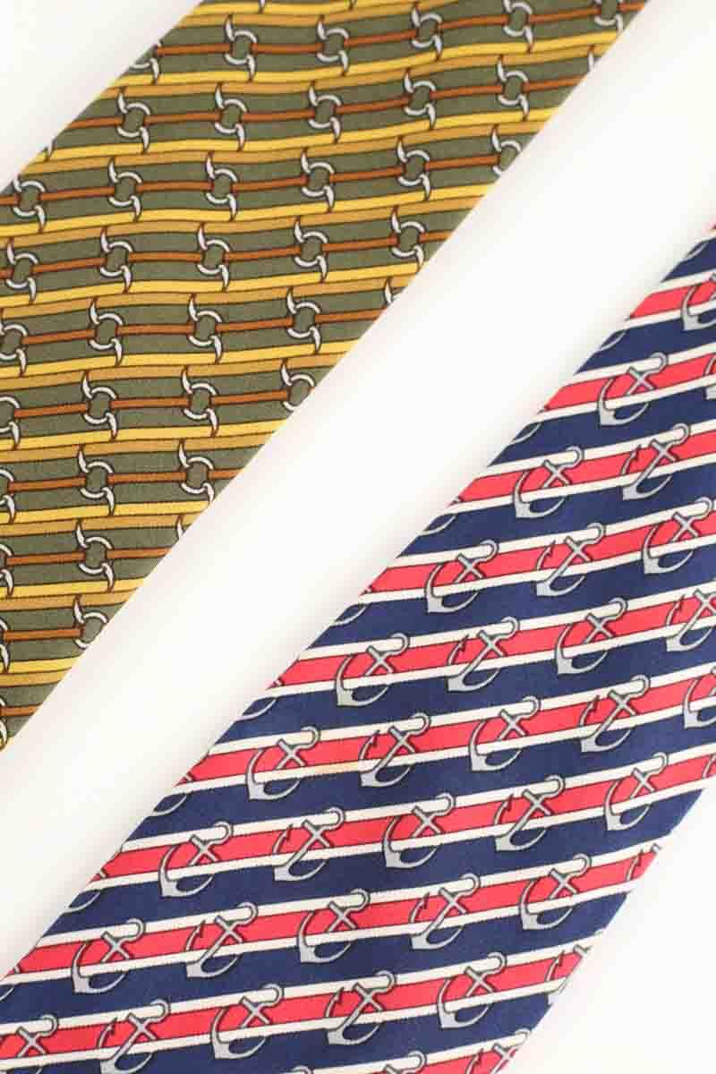 Lot de Cravates Hermès  Multicolore