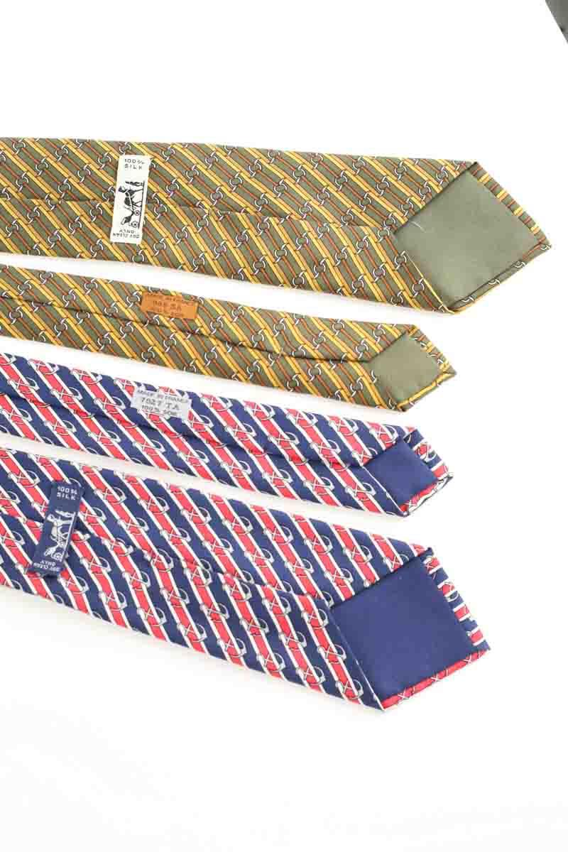 Lot de Cravates Hermès  Multicolore
