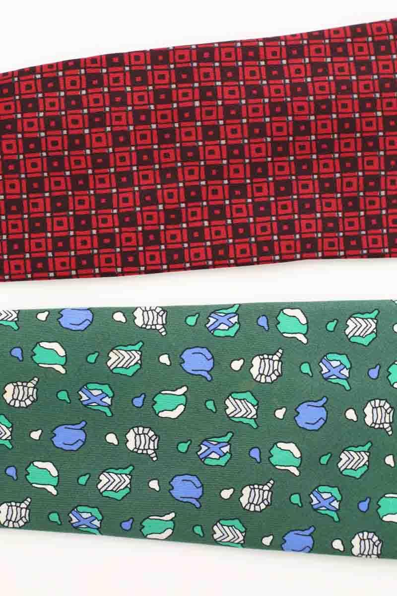 Lot de Cravates Hermès  Vert