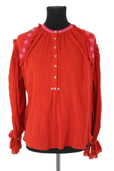 Blouse Antik Batik  Rouge