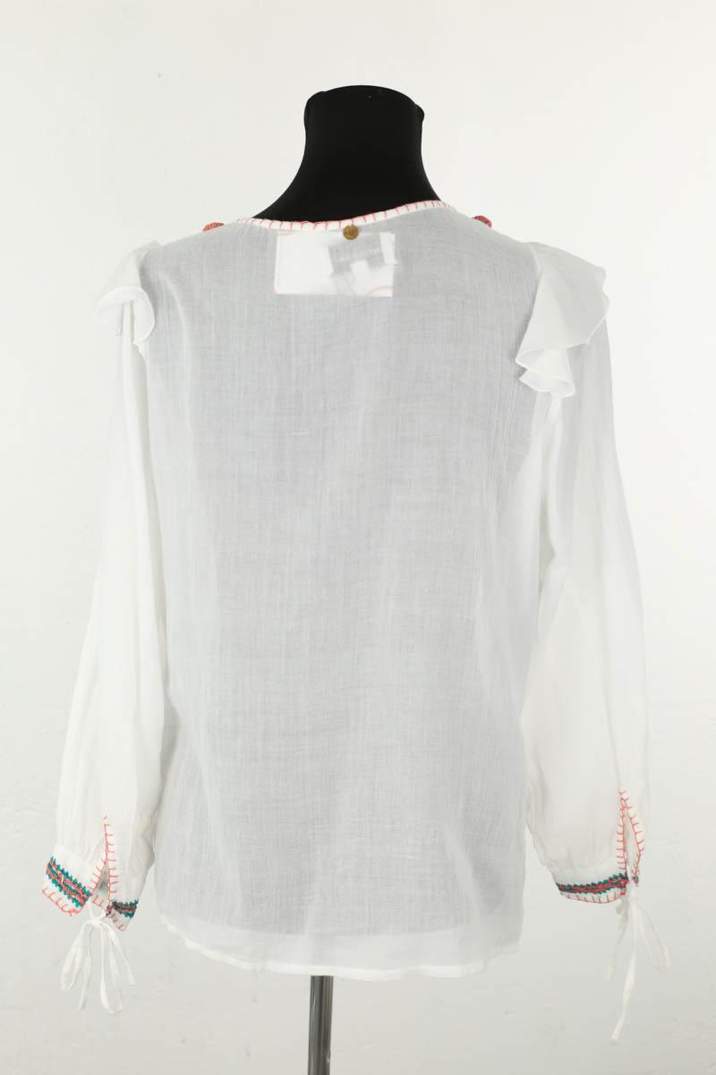 Blouse Antik Batik  Blanc