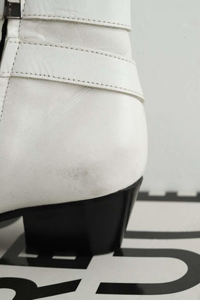 Boots à boucles Barbara Bui  Blanc