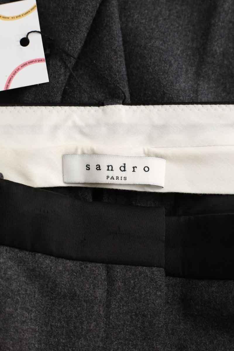 Pantalon droit Sandro  Anthracite