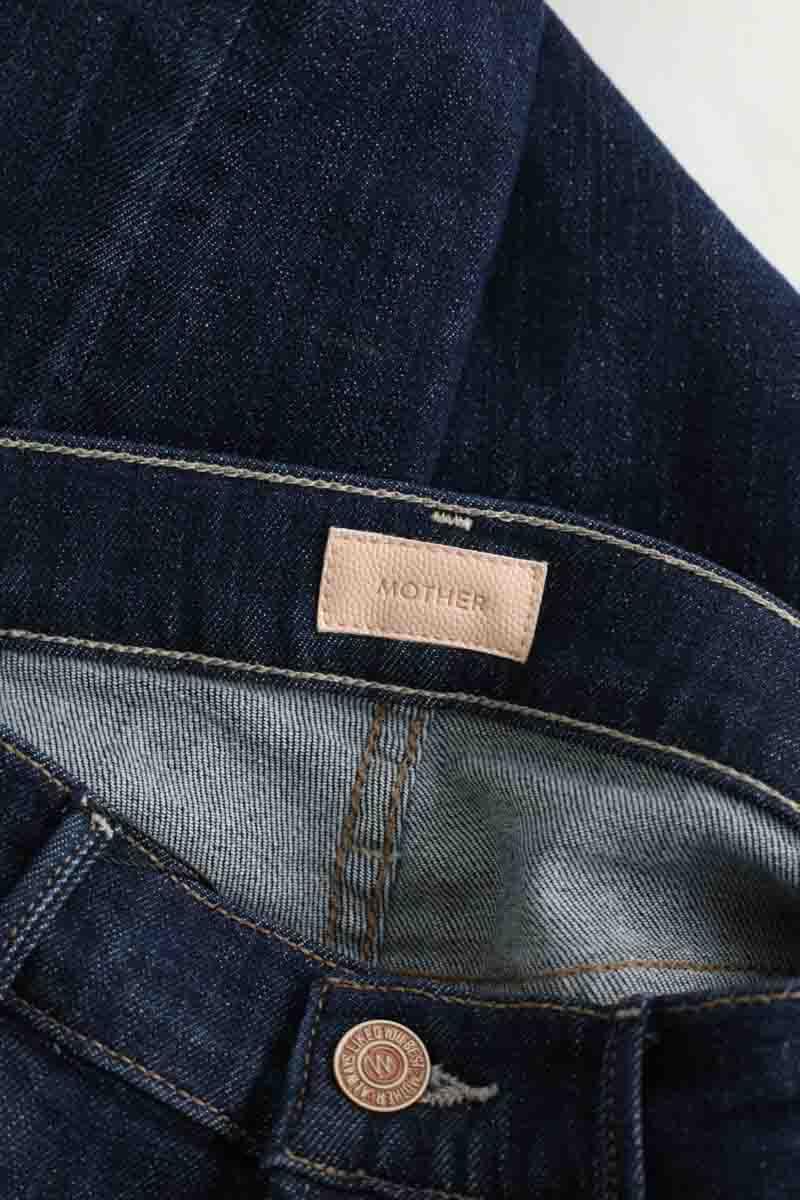 Jean slim Mother  Bleu