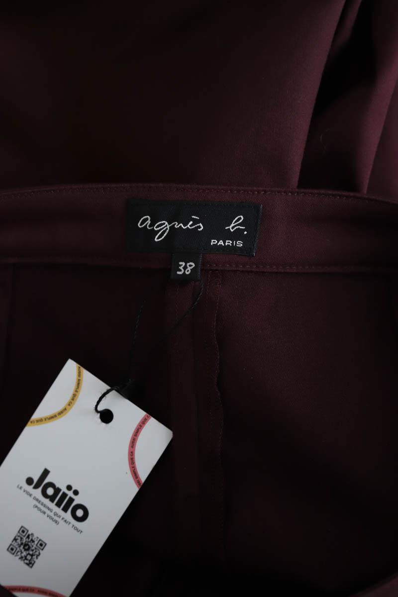 Pantalon droit Agnès B.  Bordeaux