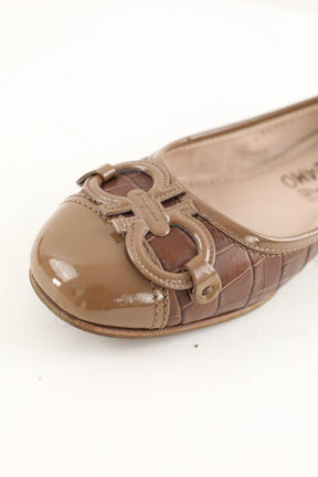 Ballerines Salvatore Ferragamo  Marron