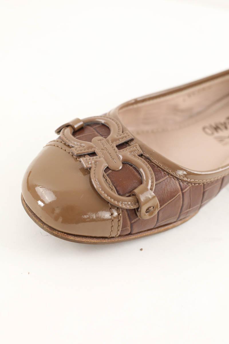 Ballerines Salvatore Ferragamo  Marron
