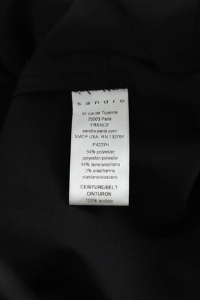 Pantalon droit Sandro  Noir
