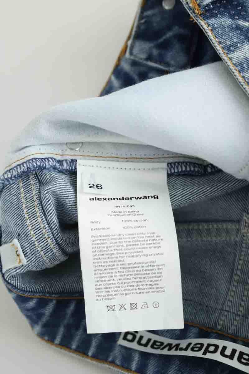 Mini short Alexander Wang  Bleu