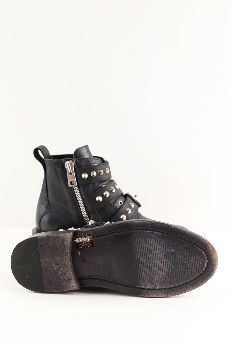 Boots à boucles Zadig & Voltaire Laureen Spikes Noir