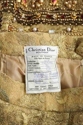 Jupe Dior  Doré