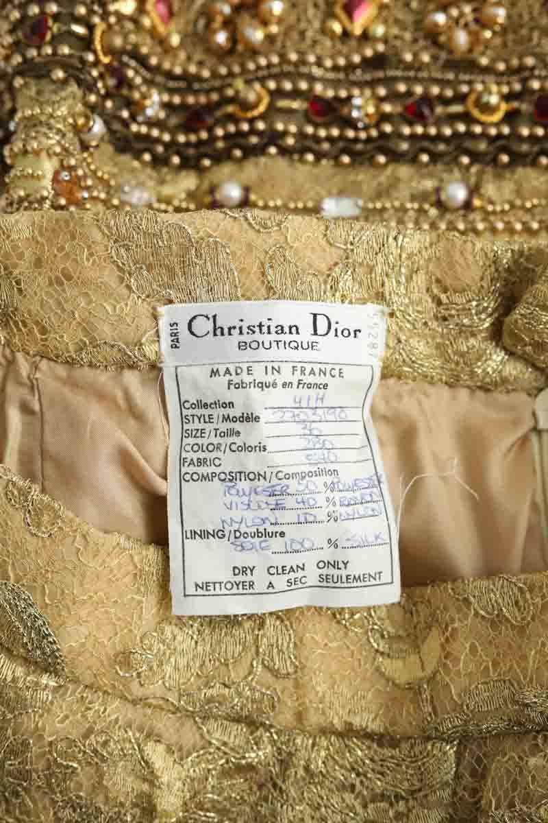 Jupe Dior  Doré